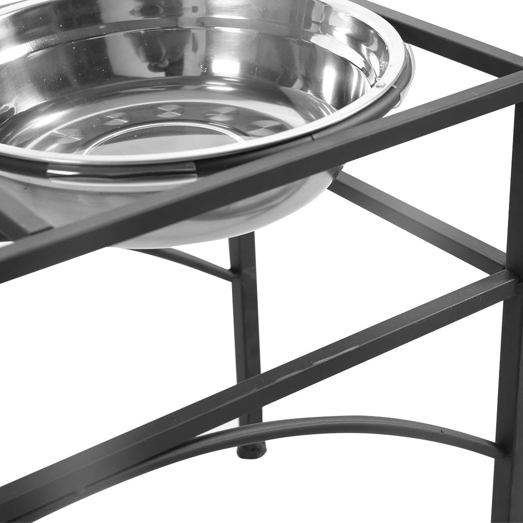 NNEIDS PaWz Dual Elevated Raised Pet Dog Feeder Medium