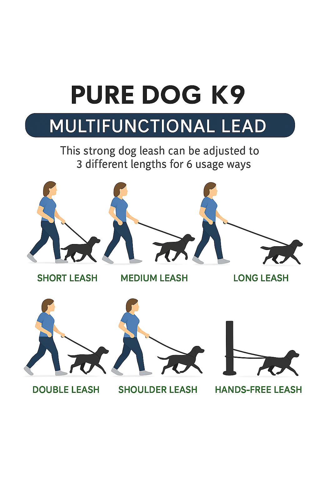 Multifunctional Lead Khaki
