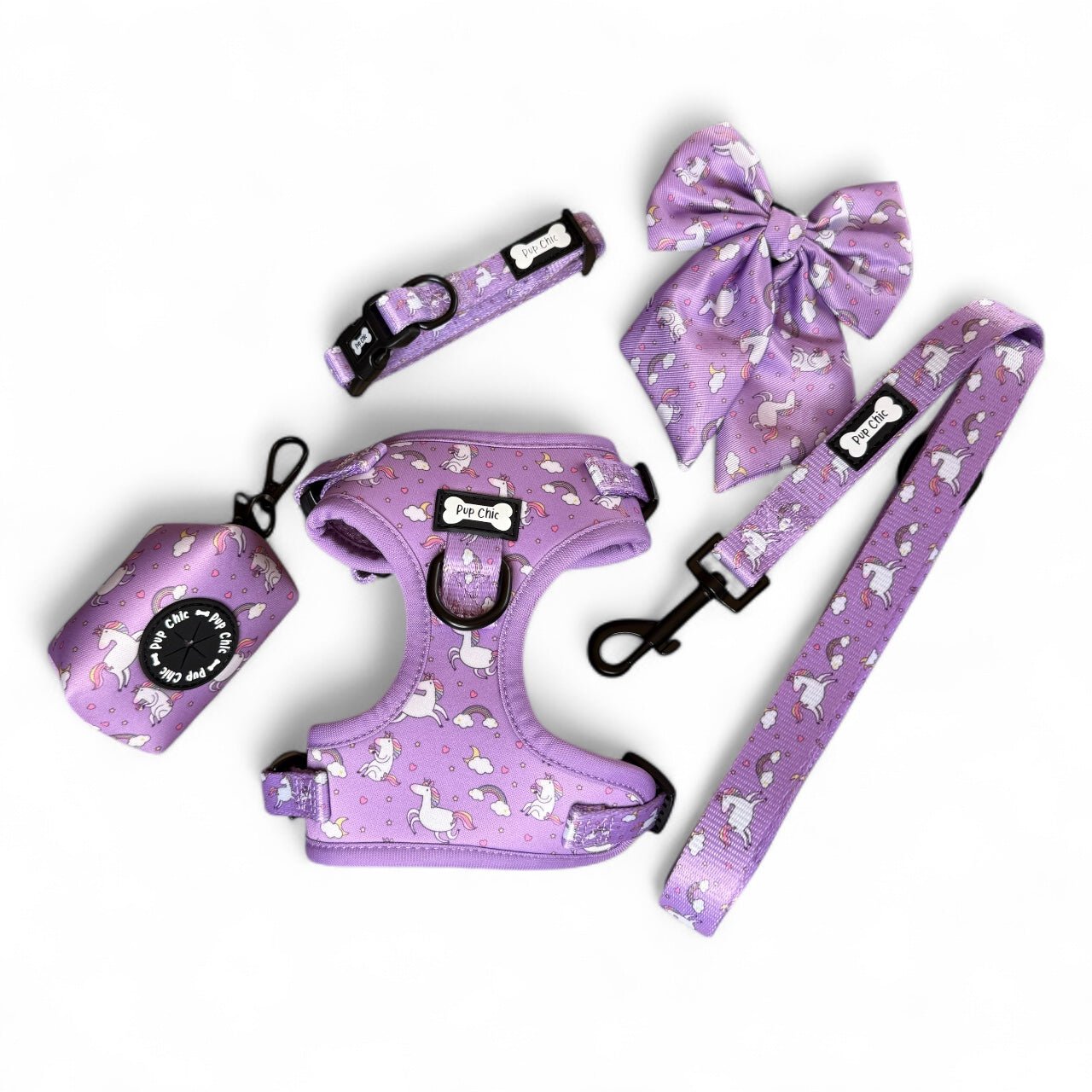 Daydreams & Unicorns XXS Step-In Adjustable Small Dog Harness – Magical Puppy Harness for Tiny Pups